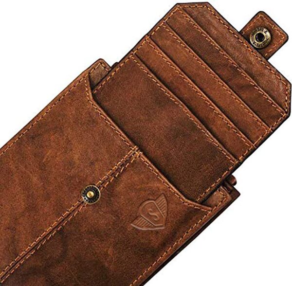 Brown Genuine Leather Wallet - Image 2